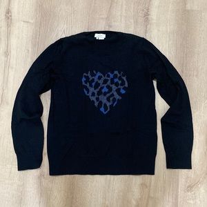 Kate Spade Leopard Heart Sweater